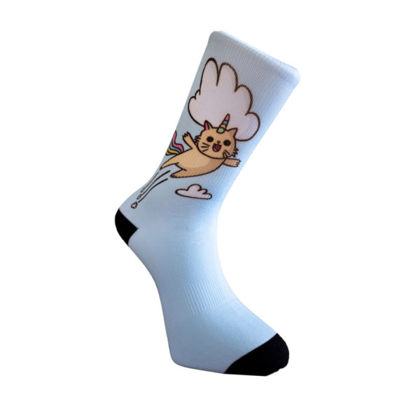 calcetines con diseño gaticornio