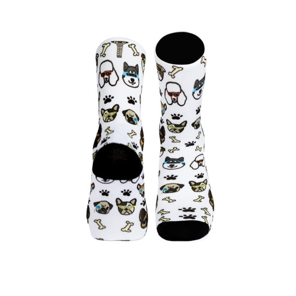 calcetines con diseño dogs party pareja