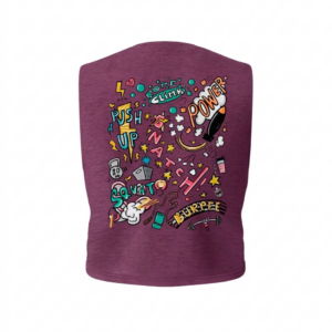 CrossTraining Burdeos Crop Top Sin Manga