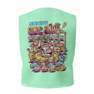 Somos una Piña Mint Crop Top Sin Manga