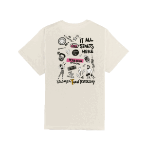 Camiseta Oversize Hybrid Mode X Saquetines Coconut